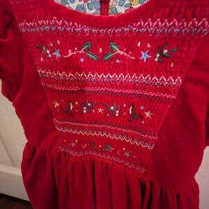Mini Boden Christmas Dress 2-3y